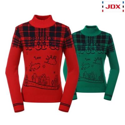 [JDX] 여성 전판 자카드 하프넥 스웨터 2종 택1 (X2QWSPW52)