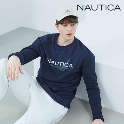 [NAUTICA] NEW 노티카 남성 클래식 로고 긴팔티셔츠 네이비